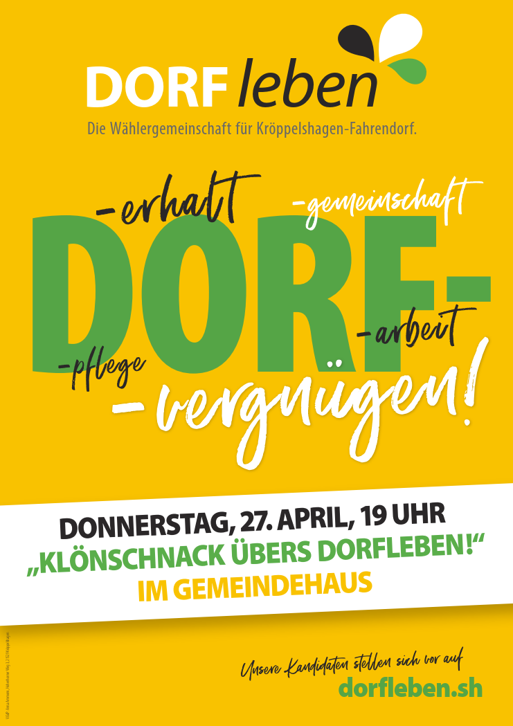 Plakat Dorfvergnügen